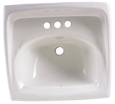 American Standard Lucerne 0355.012.020 Bathroom Sink, Rectangular Basin, 3-Deck Hole, 18-1/4 in OAW, 12-1/8 in OAH